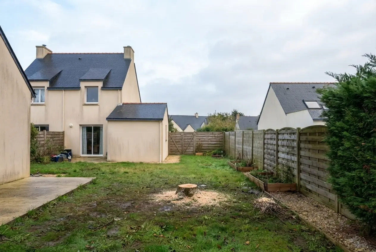 Jardin sécurisé après abattage à Lanester